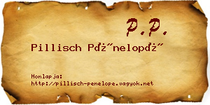 Pillisch Pénelopé névjegykártya